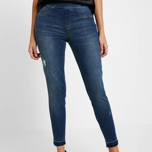 SPANX Pull-On Distressed Stretch Jeans size large